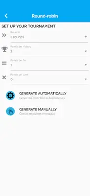 Tournament Manager android App screenshot 2